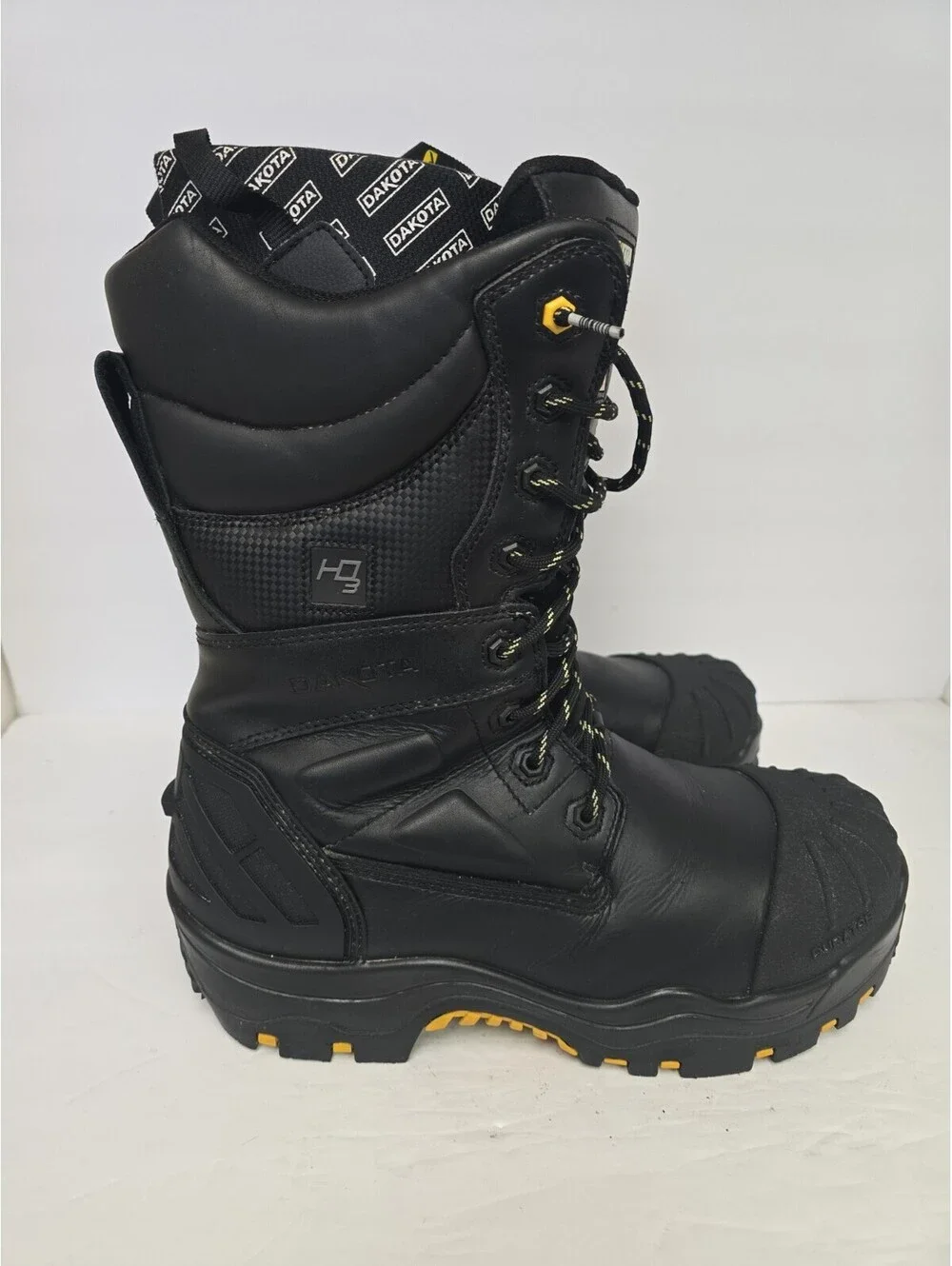 DAKOTA Men's 8901 Composite Toe Composite Plate HD3 Waterproof Boots Black 13M